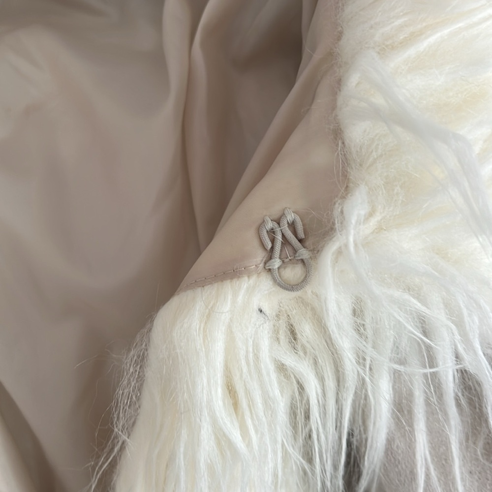 Cream Teddy Jacket Luxurious Faux Fur ladies Small - Picture 2 of 4